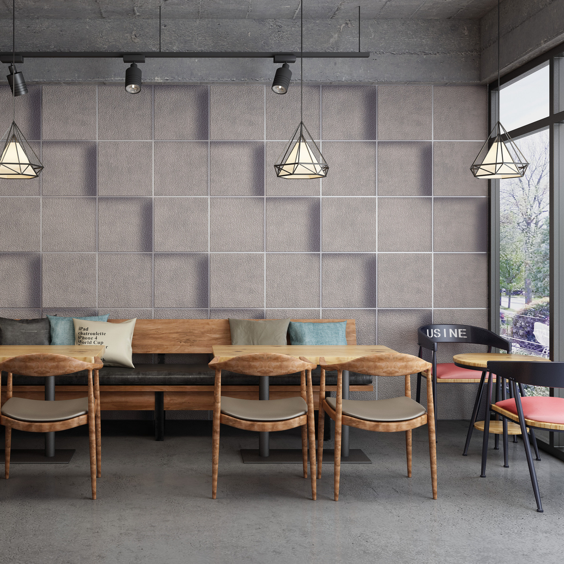 Retro nostalgic industrial style, Gray wallpaper, Solid texture, Urban loft aesthetic, 1920x1920 HD Phone