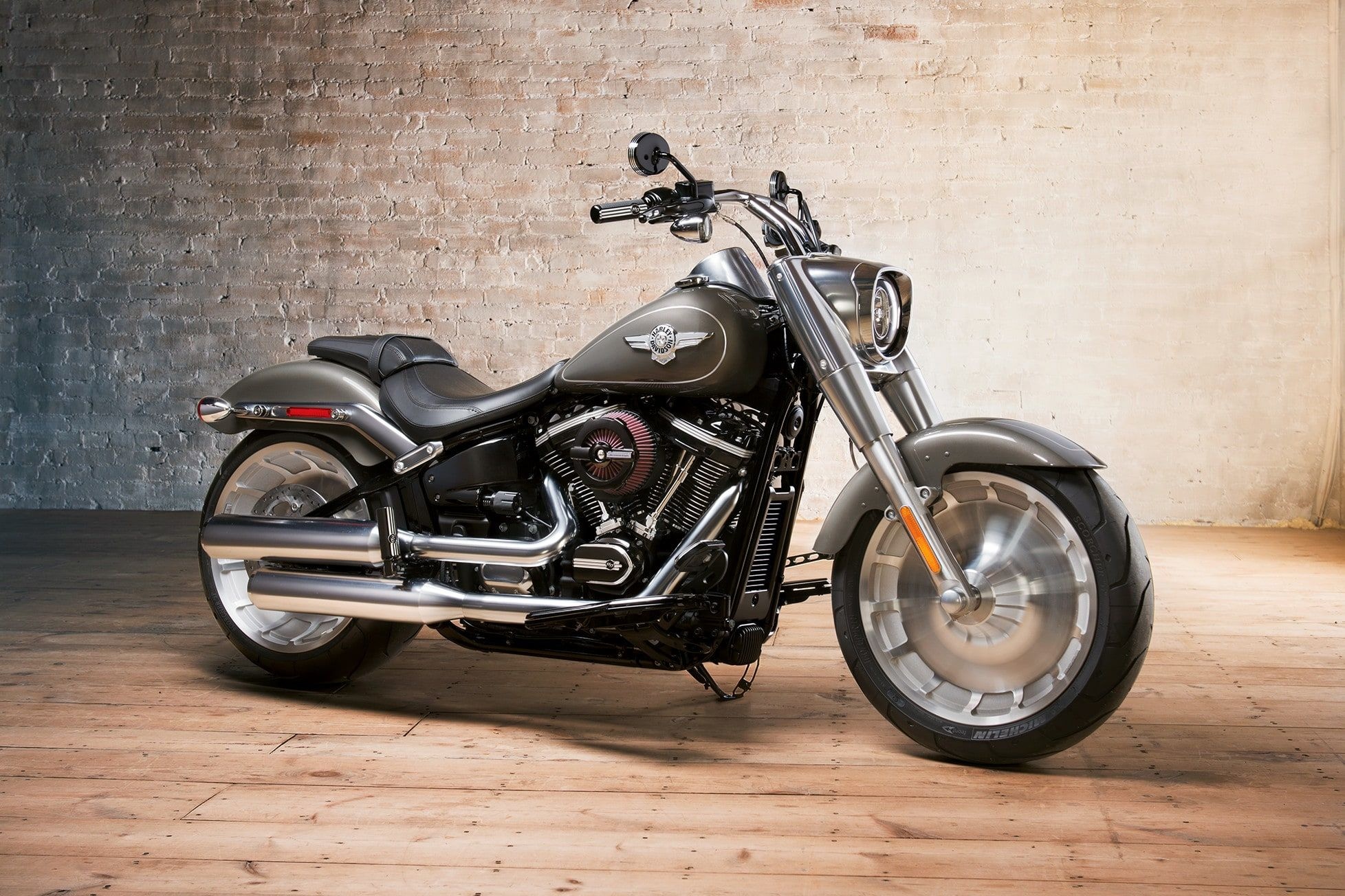 Harley davidson fat boy wallpaper 2025