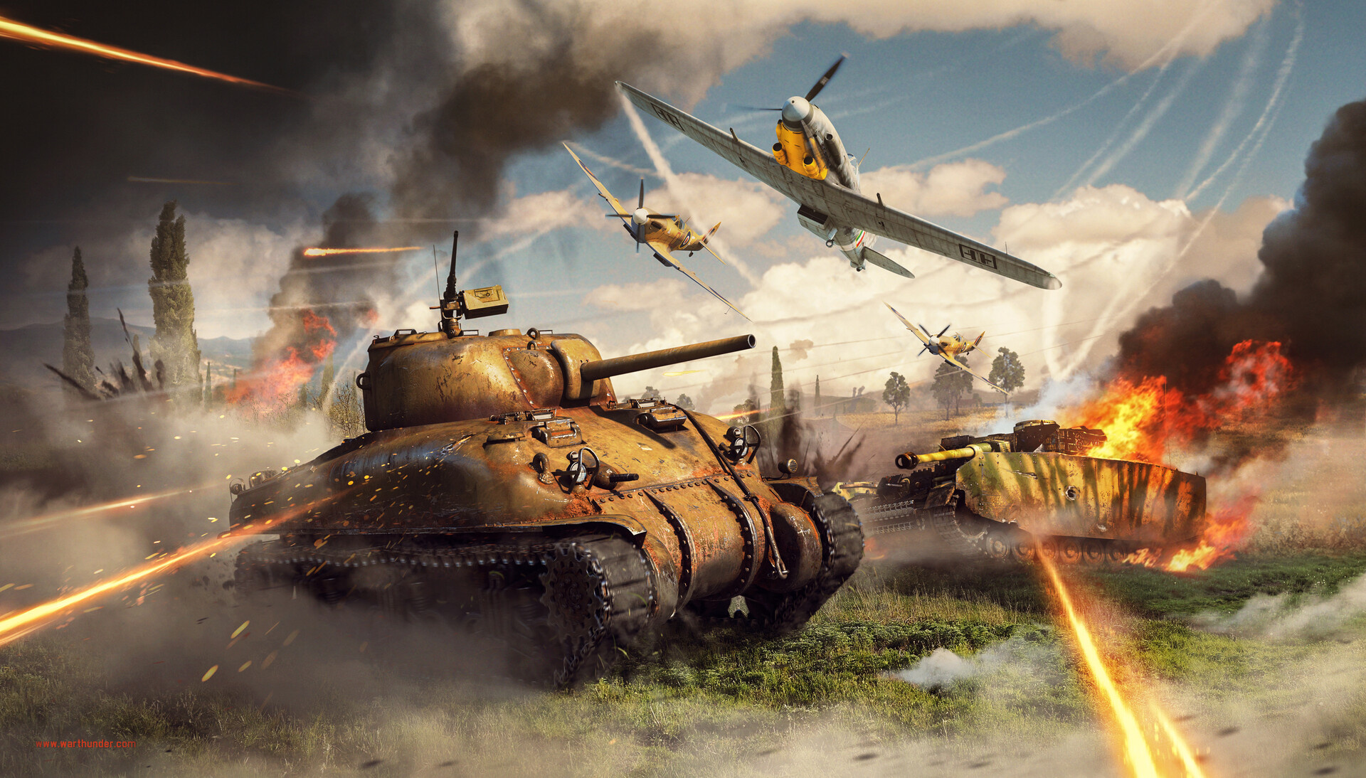 War Thunder, Artstation art, 1920x1100 HD Desktop
