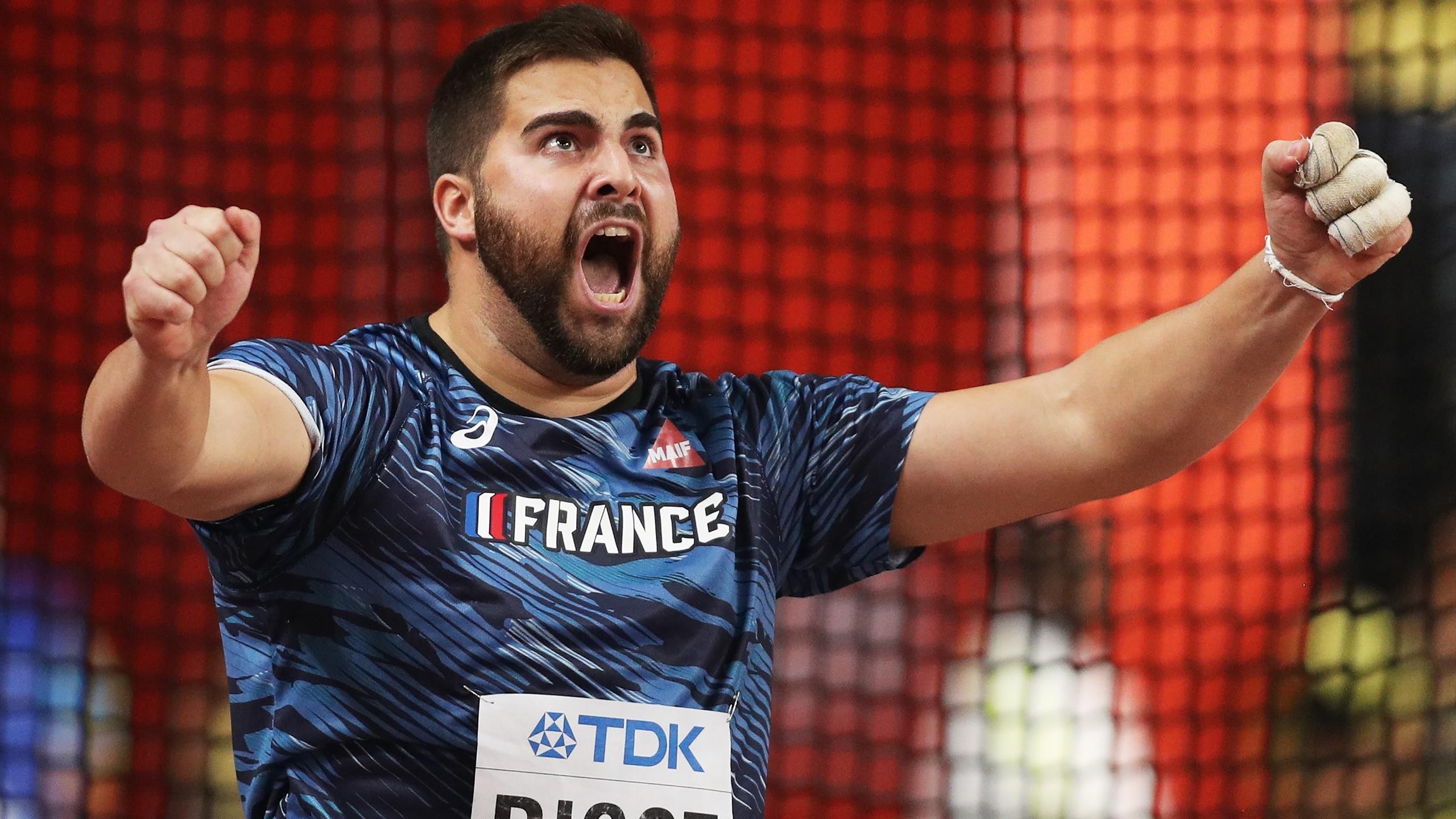 Quentin Bigot, Personal record, Hammer throw, Impressive distance, 2560x1440 HD Desktop