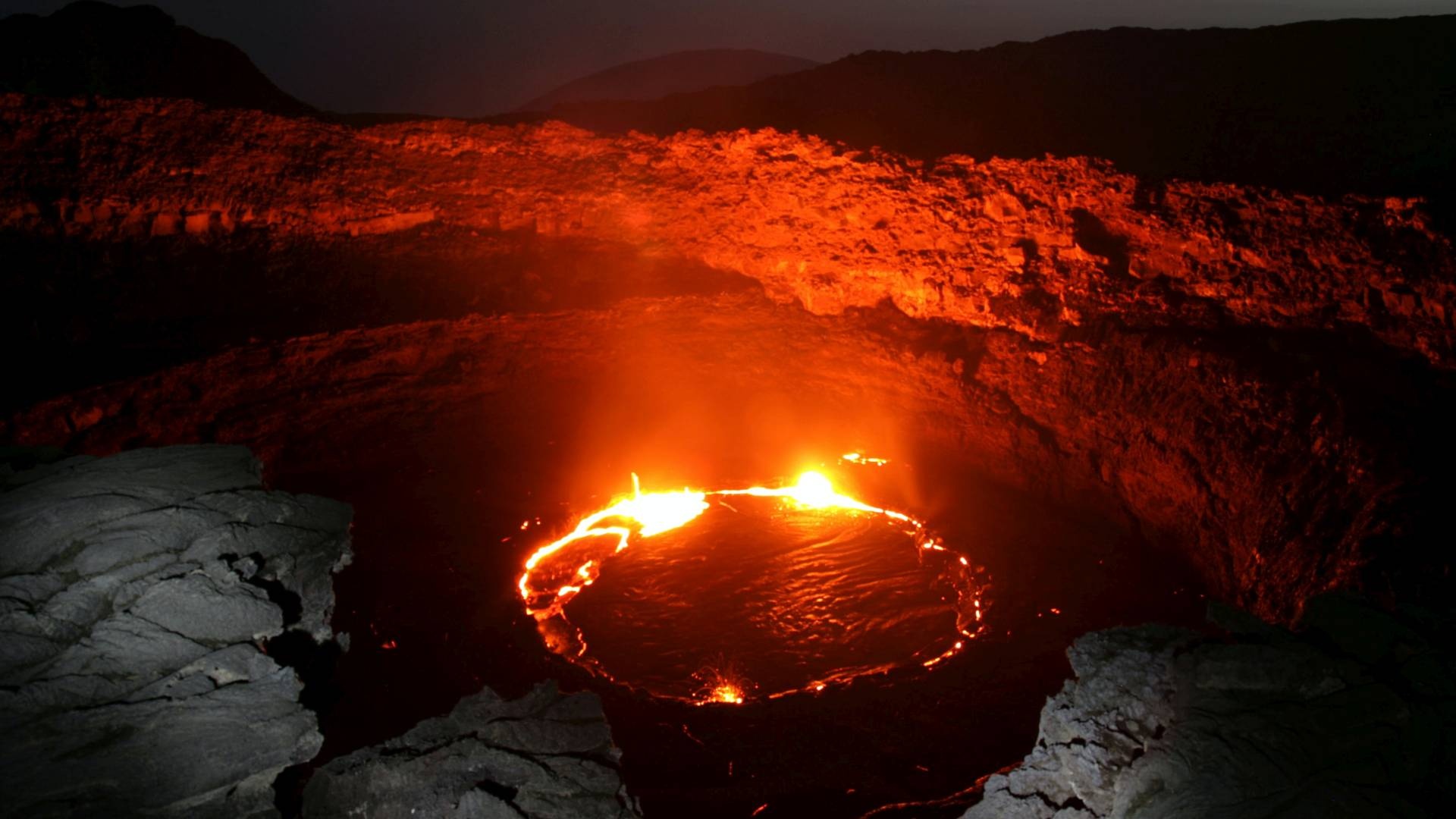Erta Ale Volcano, Ethiopia, Custom travel planners, 1920x1080 Full HD Desktop