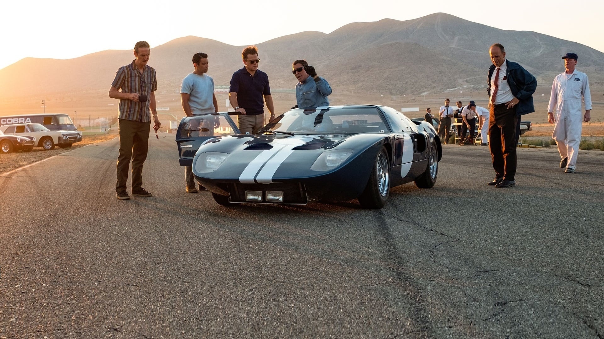 Ford v Ferrari, True events adaptation, Adrenaline-fueled spectacle, Unforgettable characters, 1920x1080 Full HD Desktop