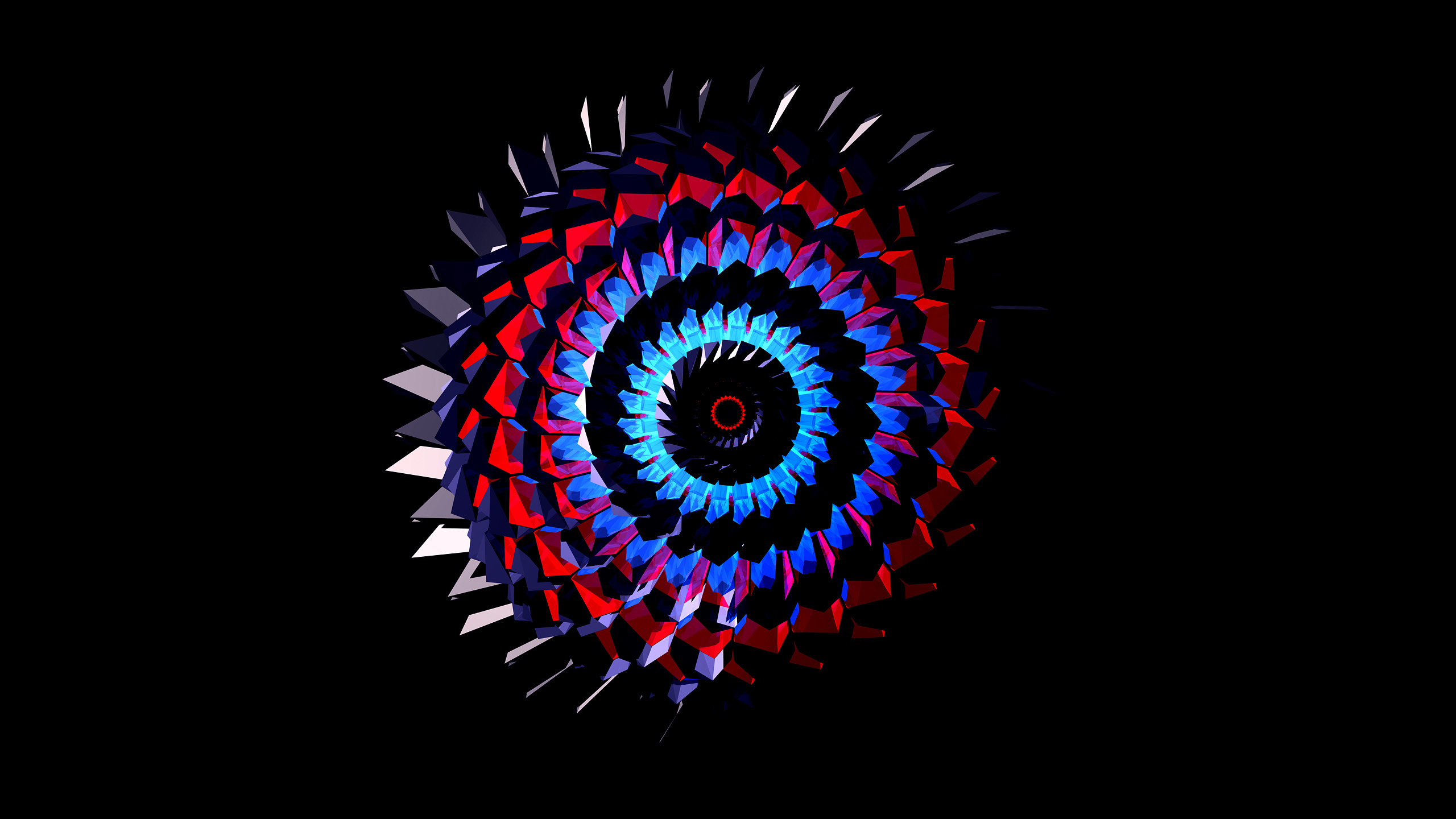 Circles, Facets Wallpaper, 2560x1440 HD Desktop