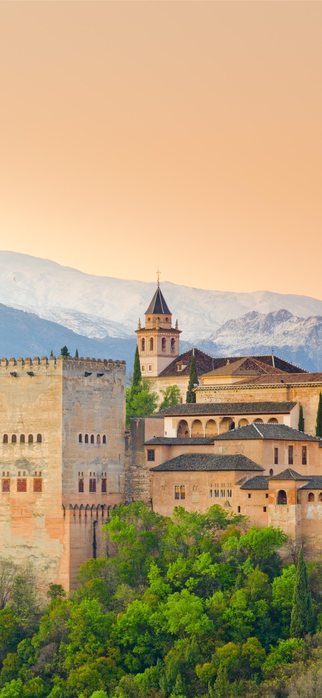 The Alhambra, Alahambra wallpaper for walls, Travels, 1290x2780 HD Phone
