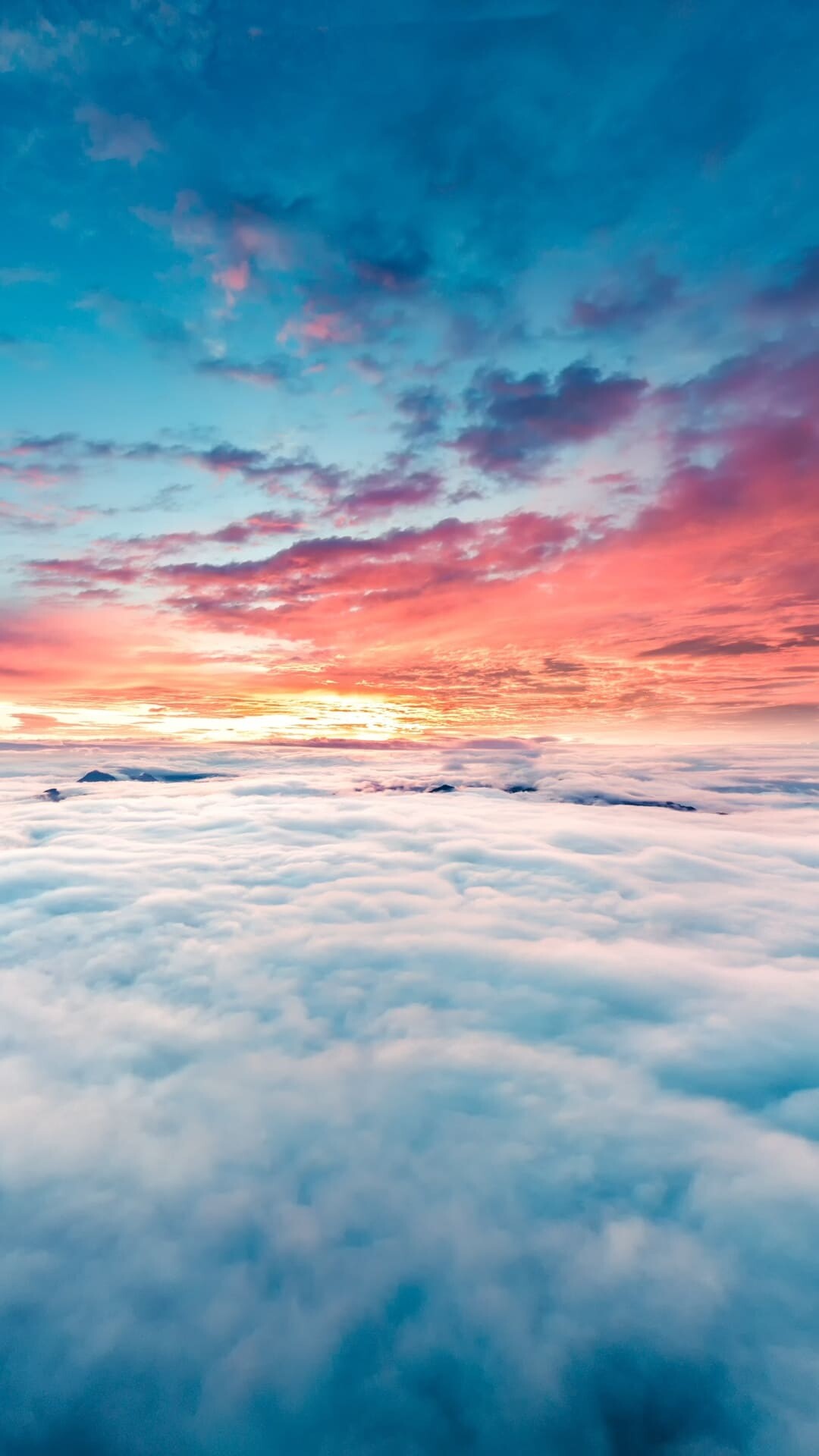 High quality clouds, Stunning backgrounds, Captivating beauty, Sky's allure, 1080x1920 Full HD Phone