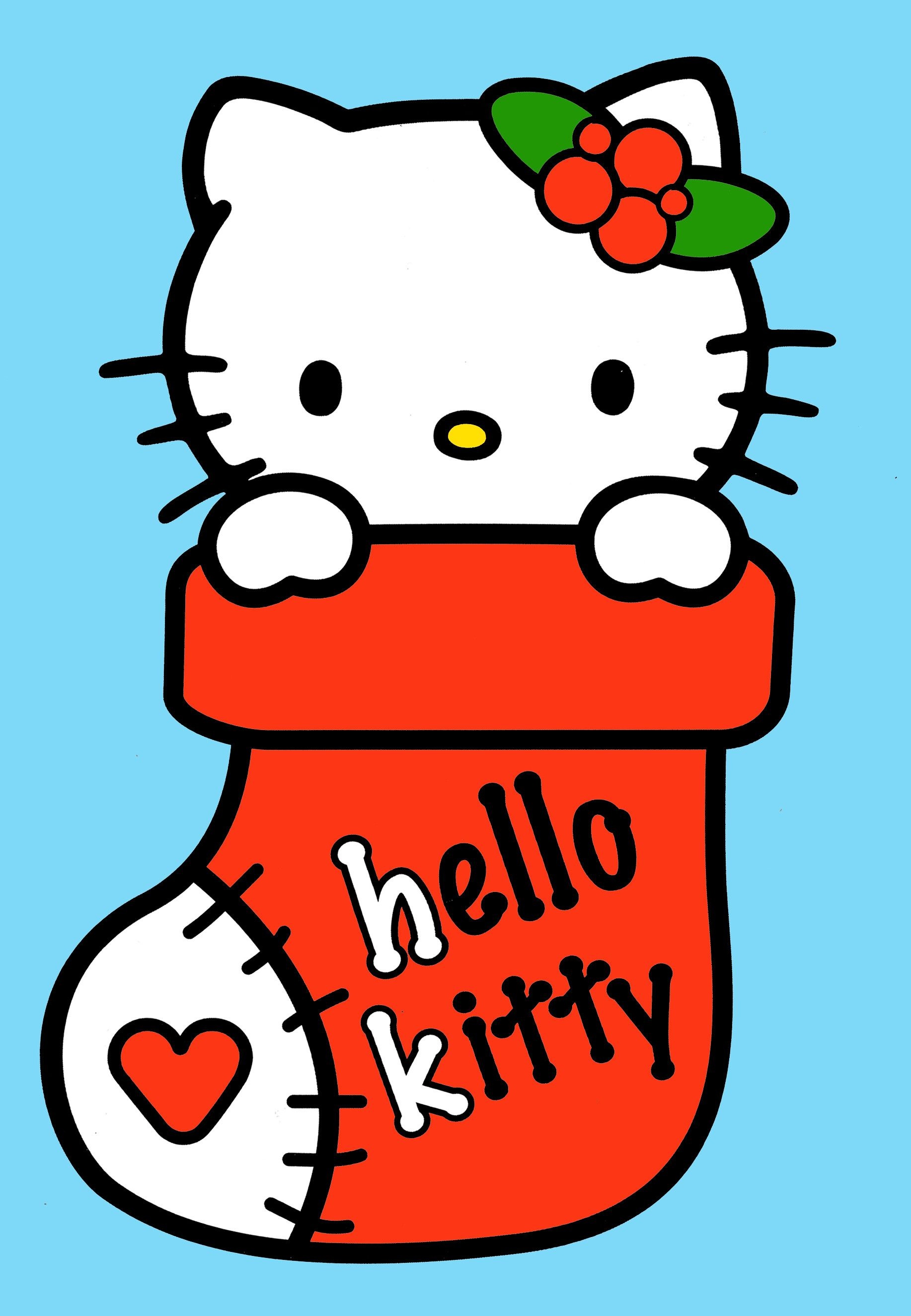 Christmas stocking, Hello Kitty Christmas Wallpaper, 1840x2650 HD Phone