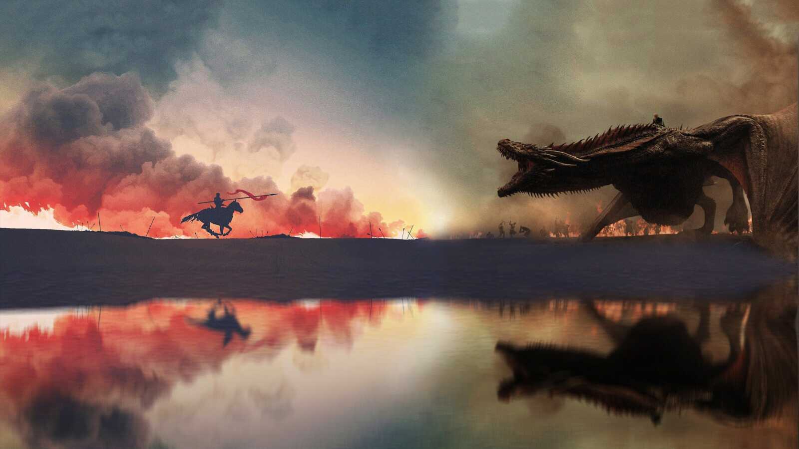 Jaime Lannister Charging With Lance