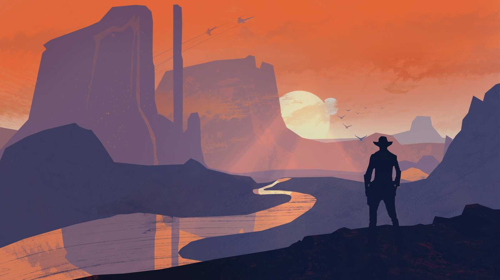 Cowboy Silhouette