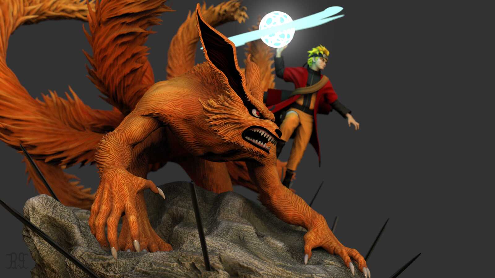 Desktop 4K Kyuubi Nine Tails - Kyuubi Nine Tails