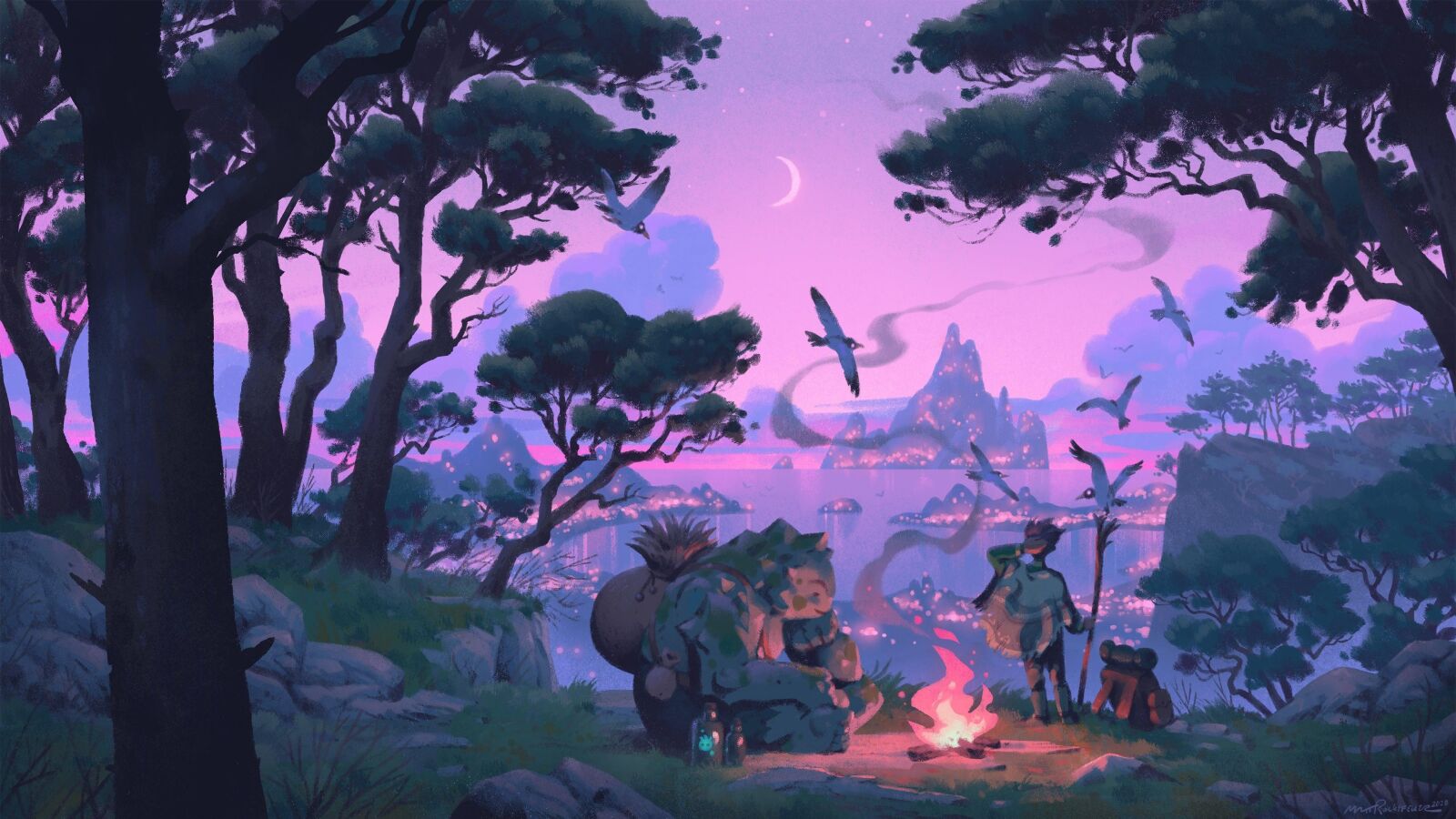Desktop Hd Lofi Forest - Lofi Forest