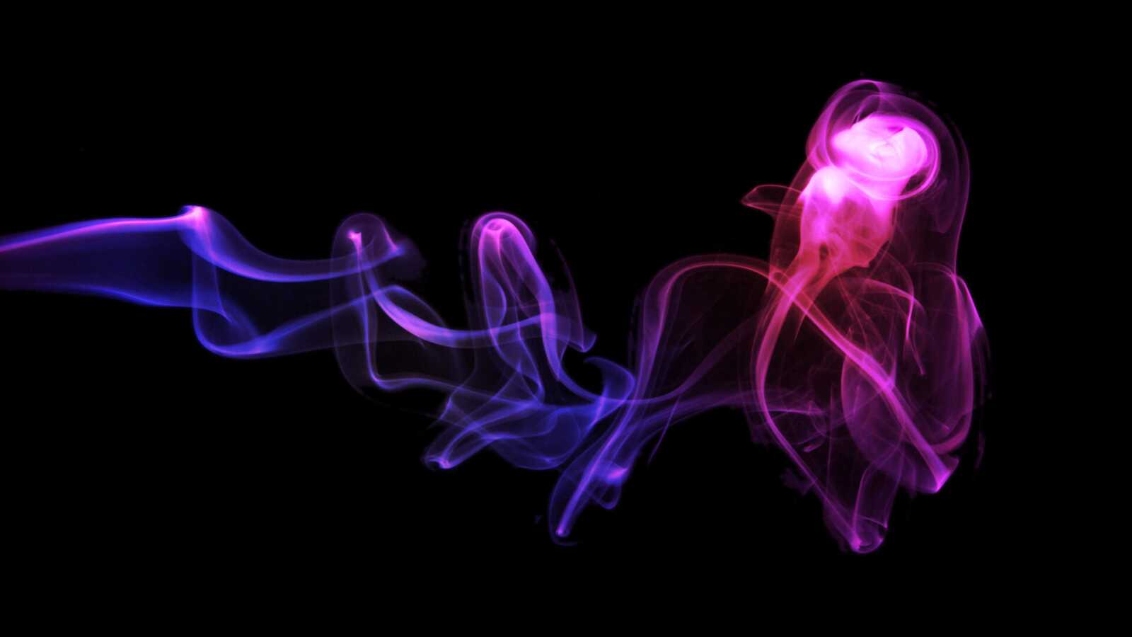 Neon Smoke Wisps