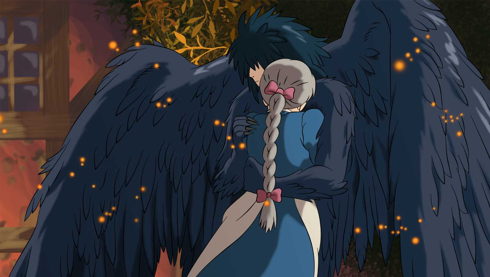 Howl&apos;s Moving Castle, Sophie and Howl, Heartwarming Image, Anime Roman...