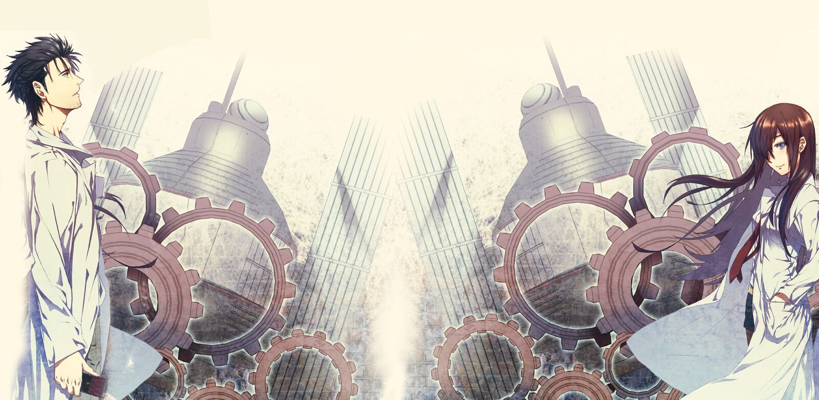 Desktop Dual Monitors Steinsgate - Steins;Gate