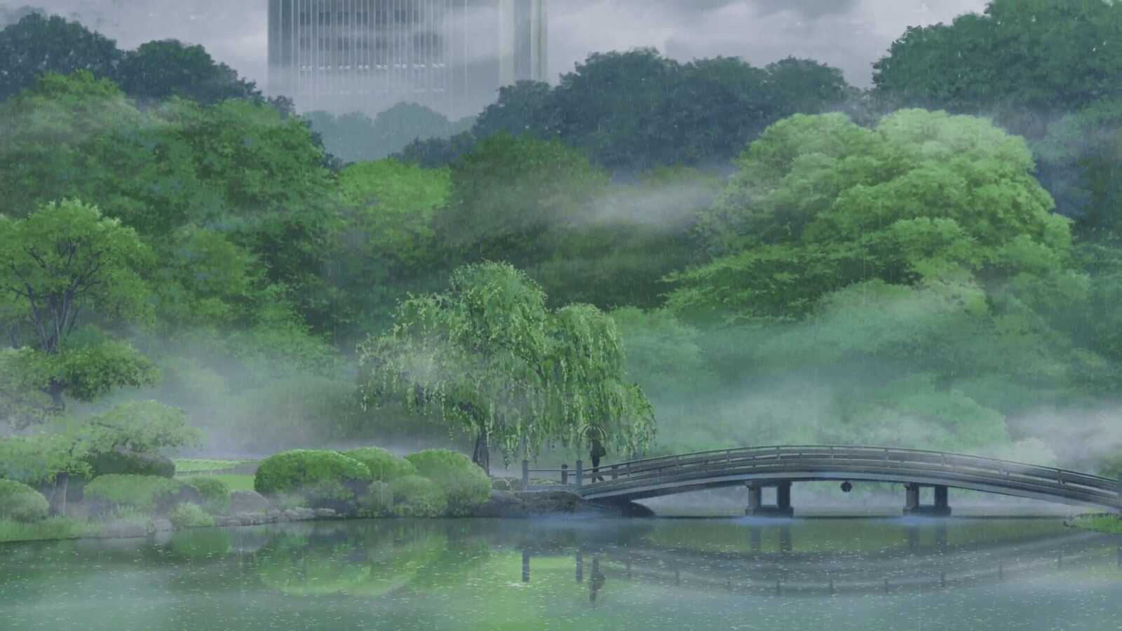 Desktop Full Hd The Garden Of Words - The...