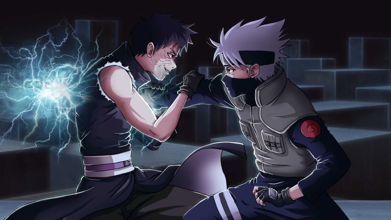 Desktop Hd Obito Vs Kakashi - Obito vs Kakashi
