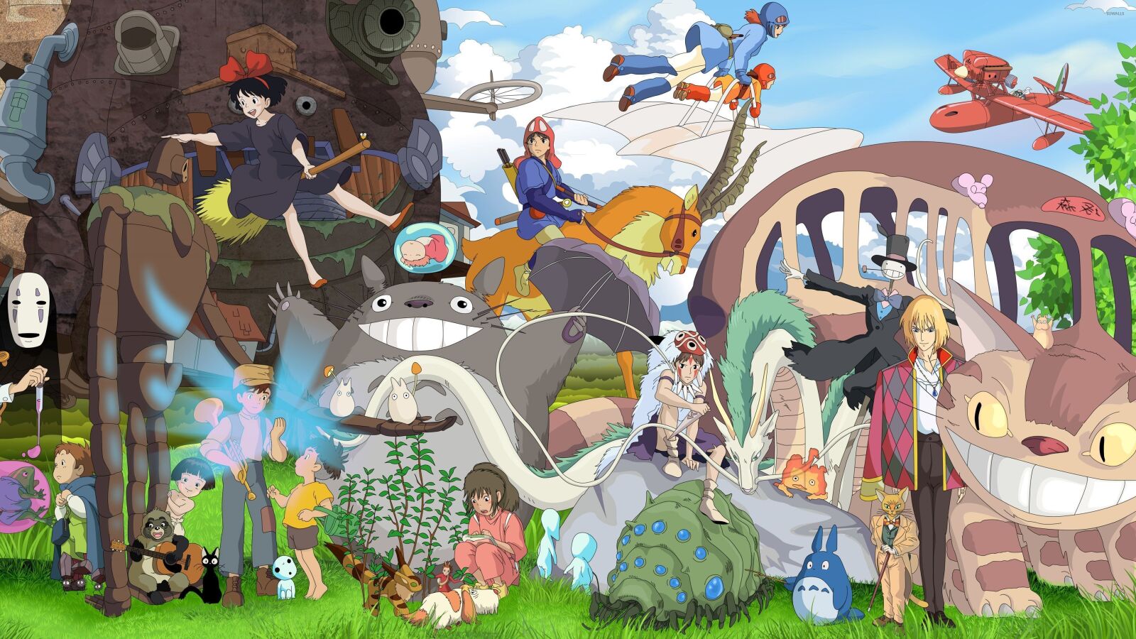 Ghibli Character Collage