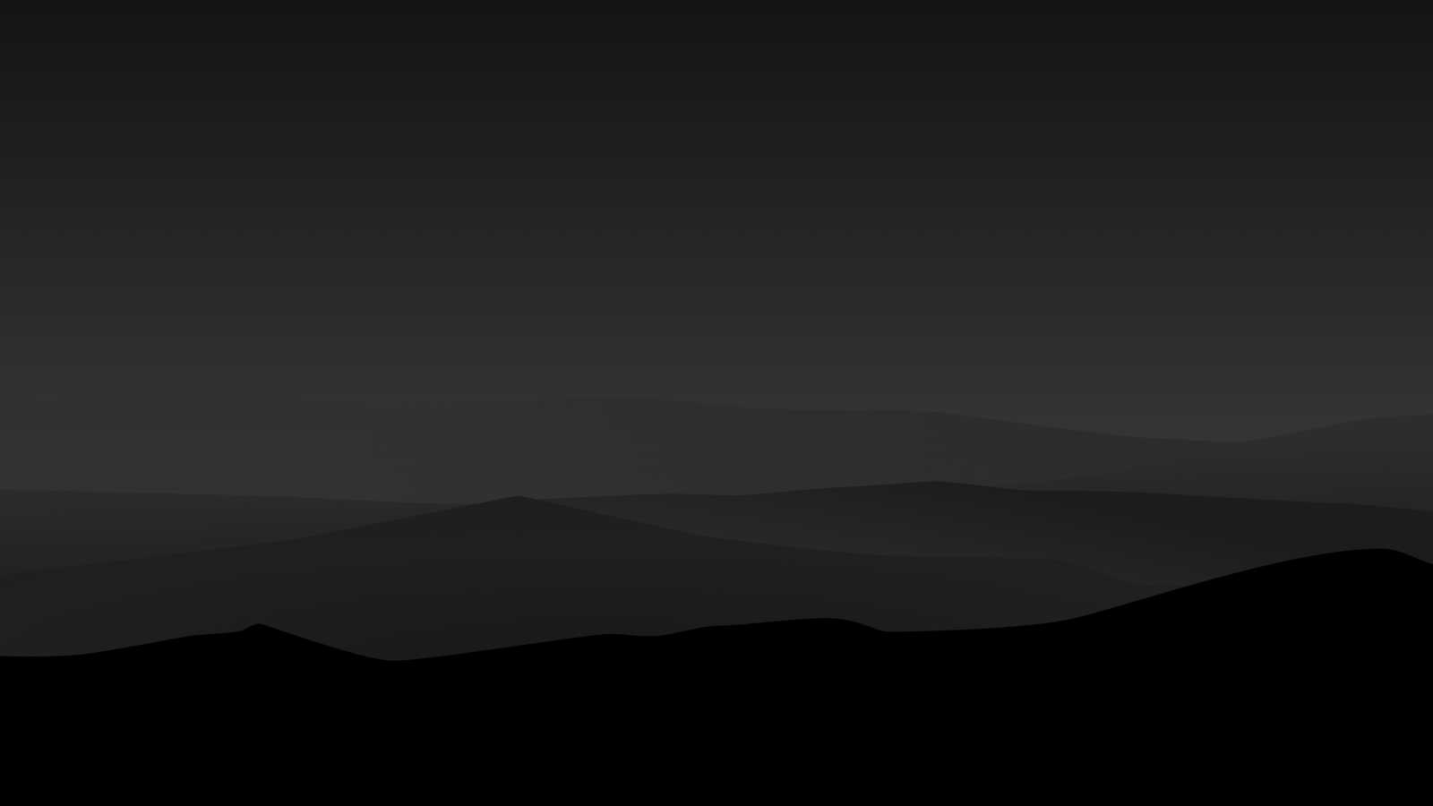 Layered Mountain Silhouette