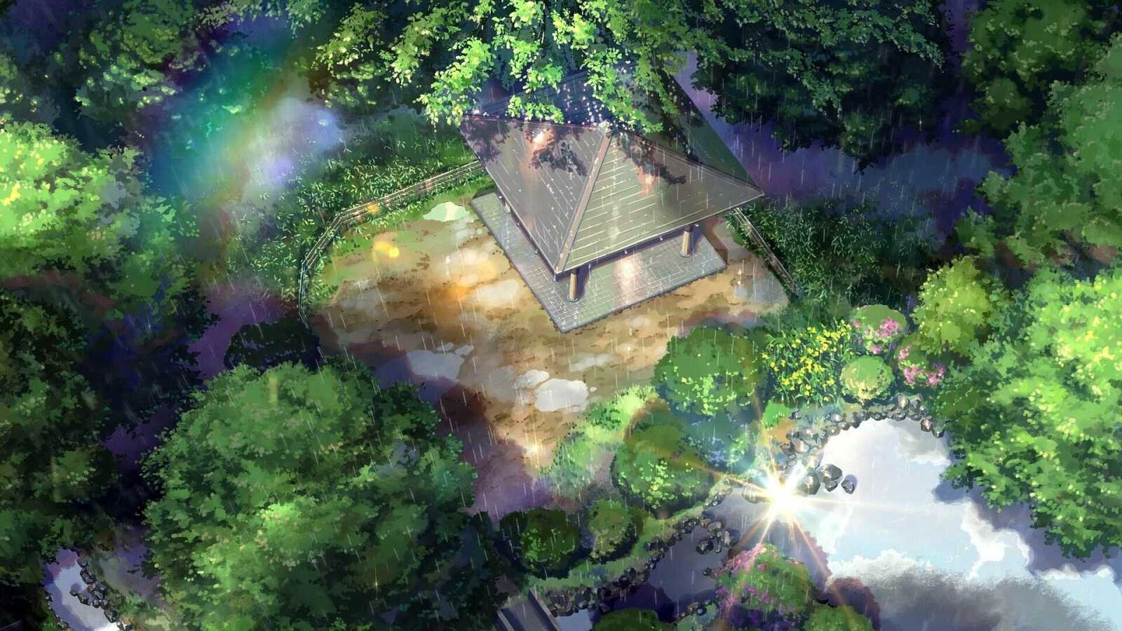 Desktop 1080P The Garden Of Words - The Ga...
