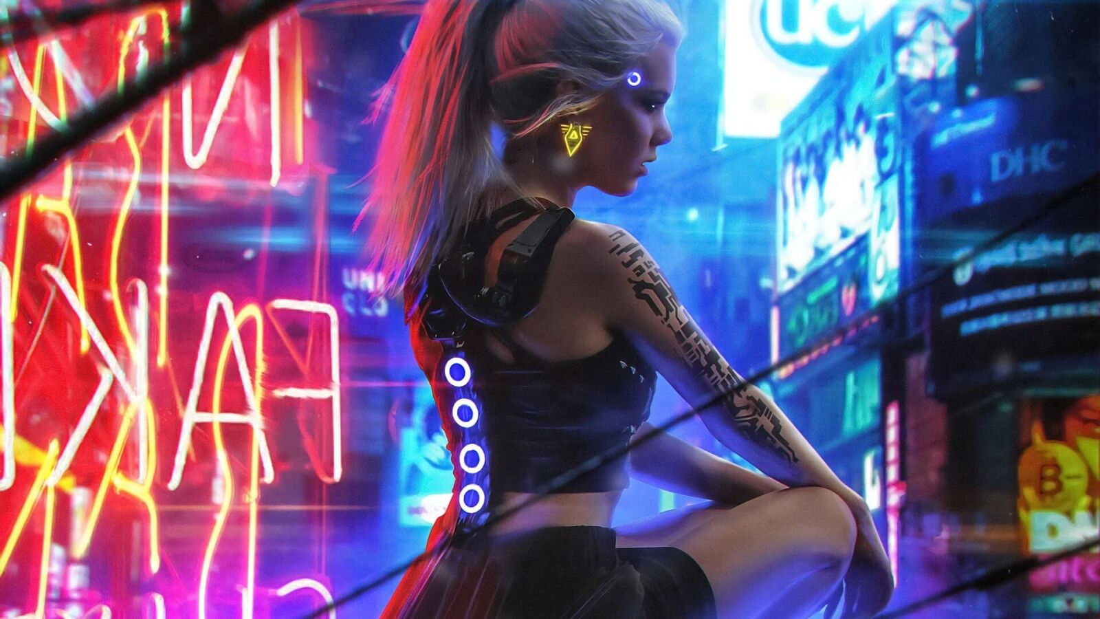 Blonde Woman Cyberware