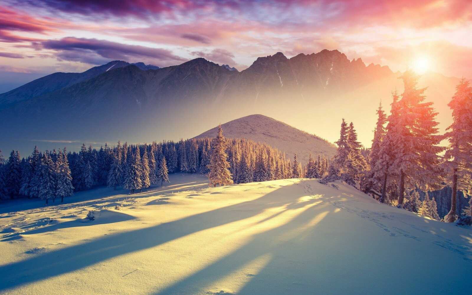 Snowy Mountain Peaks