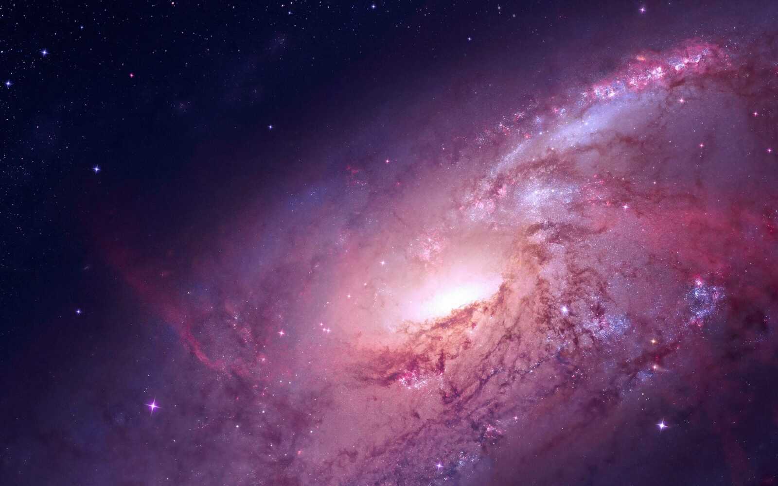 Pink Spiral Galaxy