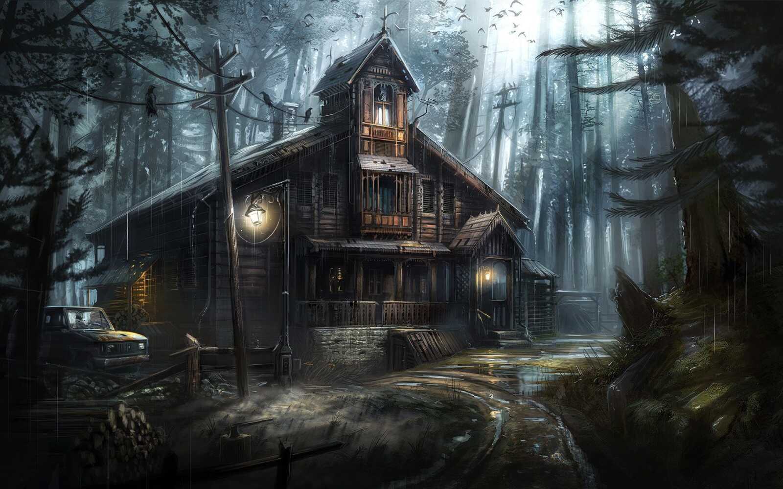 Haunted House Wallpapers (31 images) - WallpaperCat