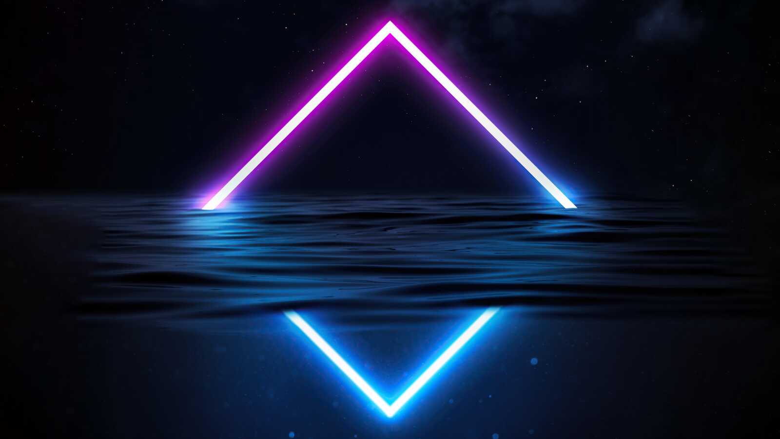 Desktop 4K Neon Abstract - AMOLED Neon Abs...