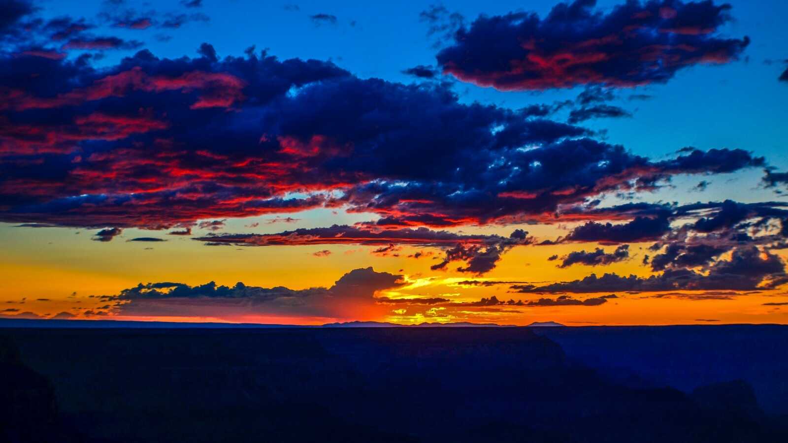 Layered Canyon Ridge Silhouette