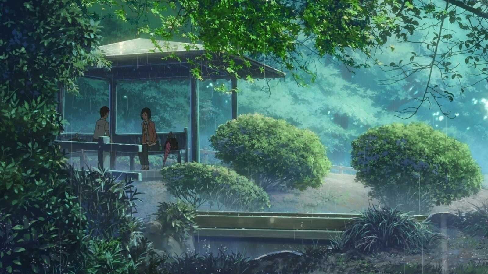Desktop Full Hd The Garden Of Words - The...