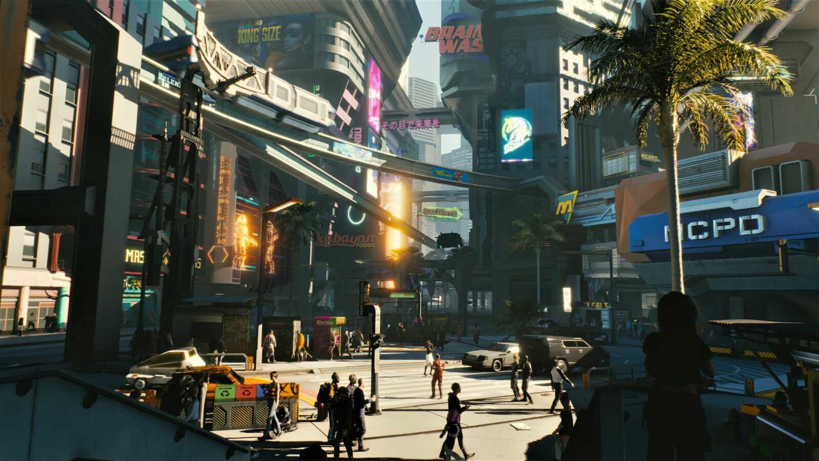 Daytime Night City Street