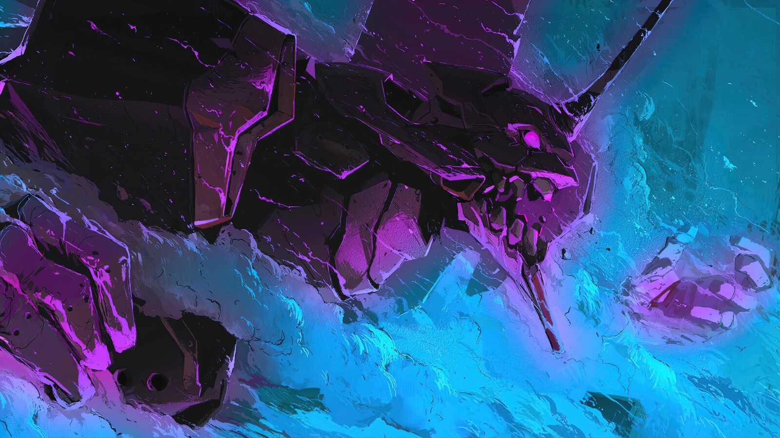 Desktop 4K Neon Genesis Evangelion - Neon...