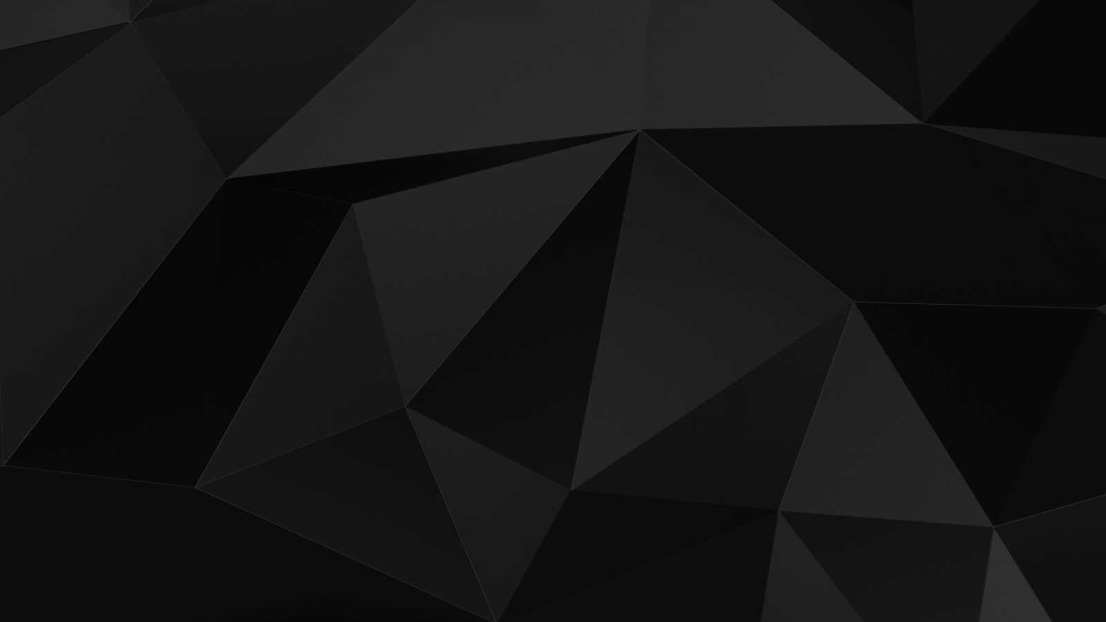 Black Low-Poly Polygons