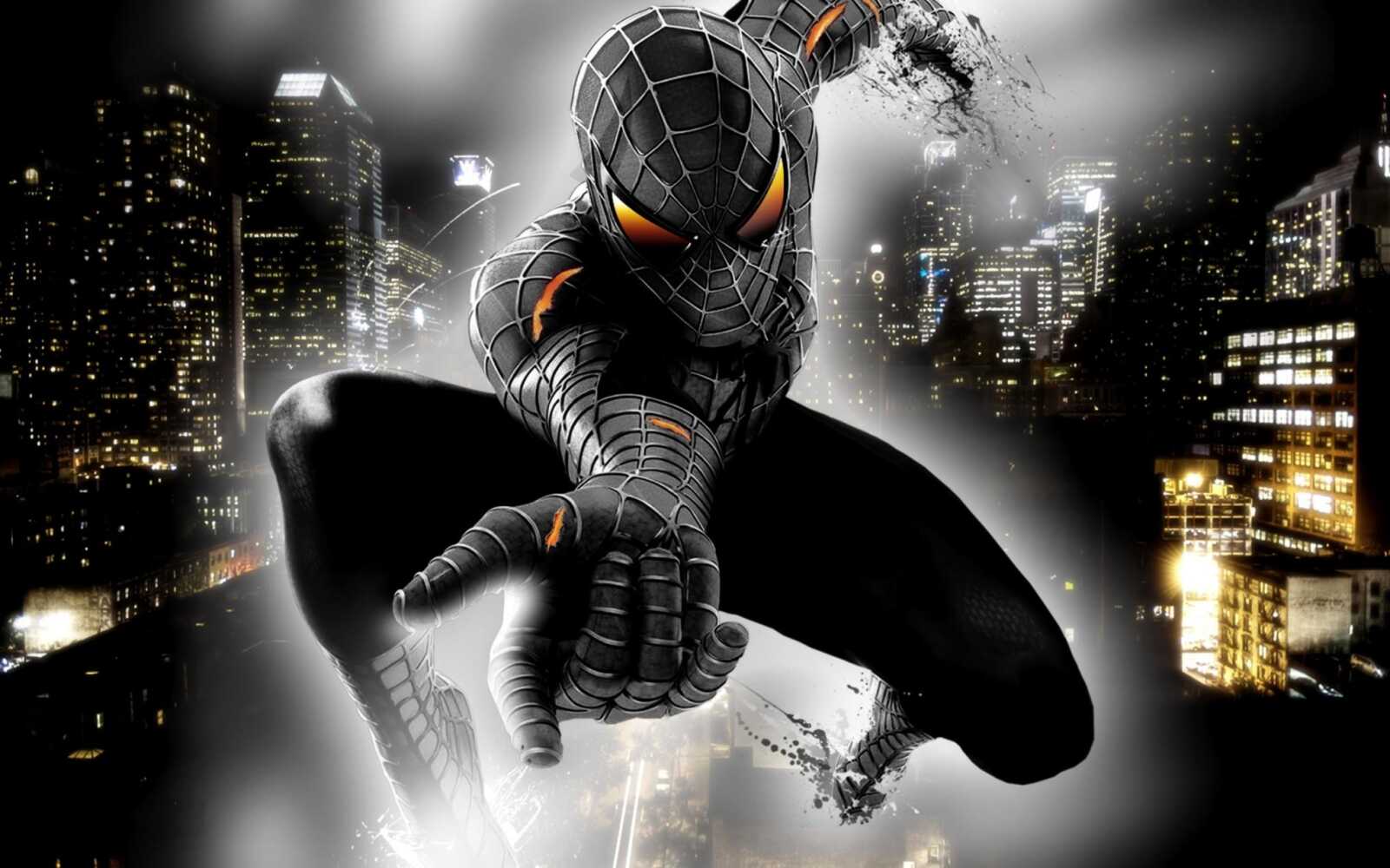 Desktop Hd Dark Spider Man - AMOLED Dark S...