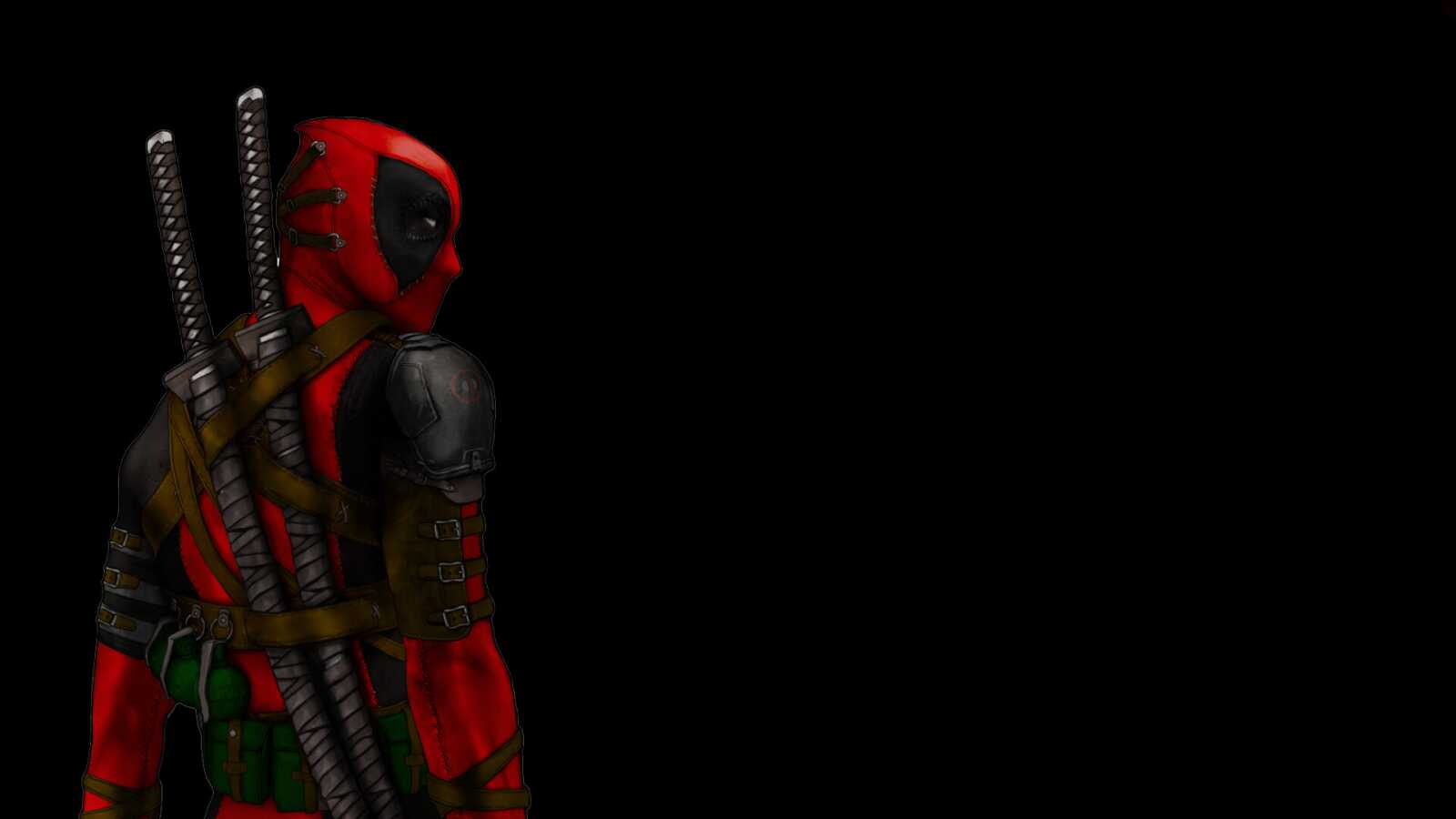 Deadpool Rear Over-Shoulder View