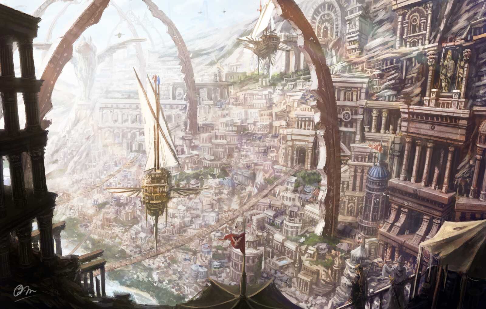 Desktop Hd Anime City - Anime City