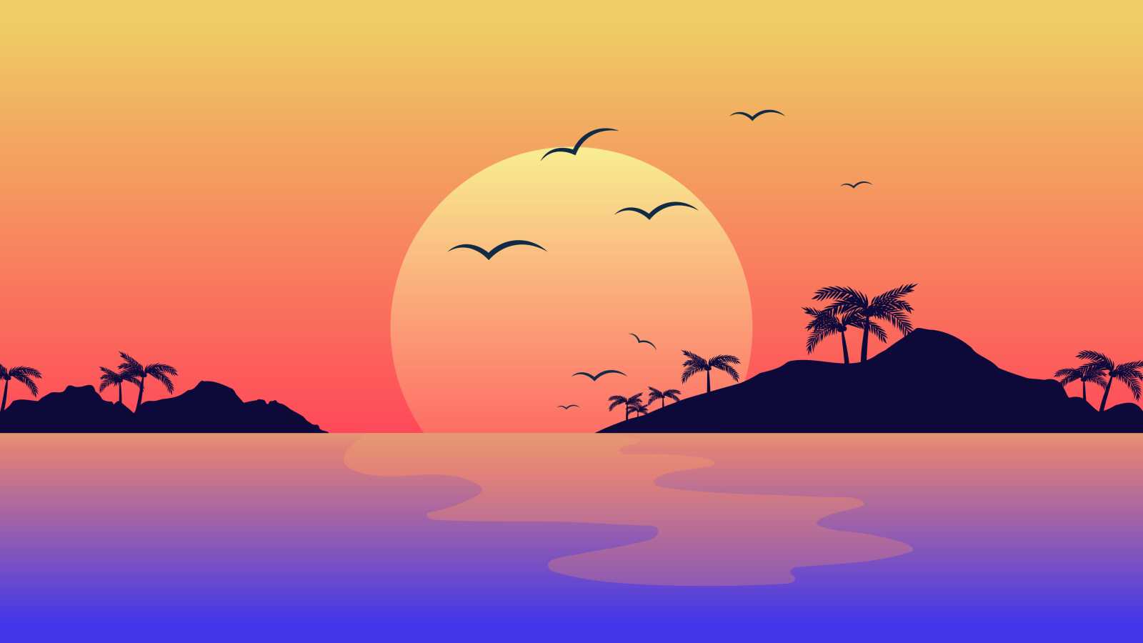 Tropical Sunset Beach