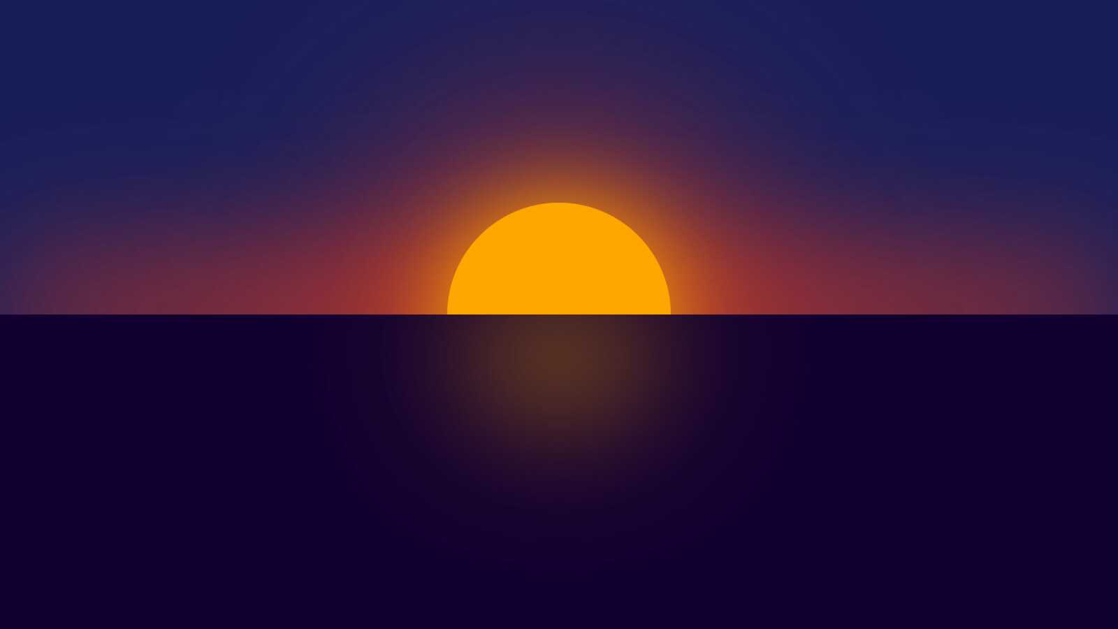 Minimalist Digital Sun
