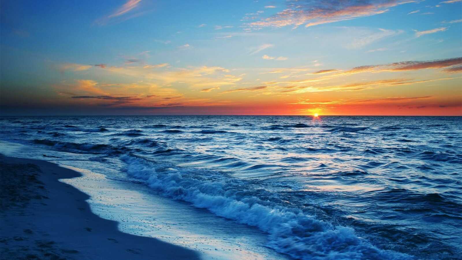 Sunset Horizon Ocean