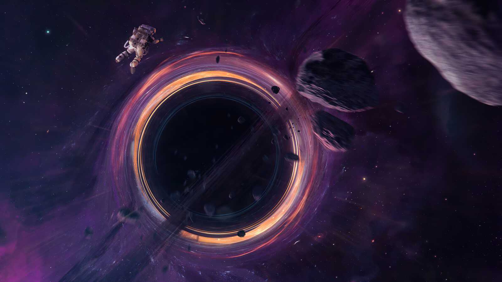 Desktop 4K Black Hole - AMOLED Black Hole Cosmic