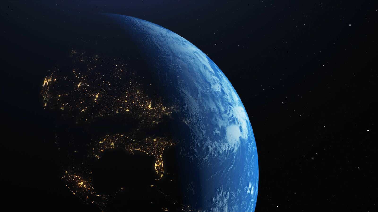 Desktop 4K Earth At Night - AMOLED Earth at Night