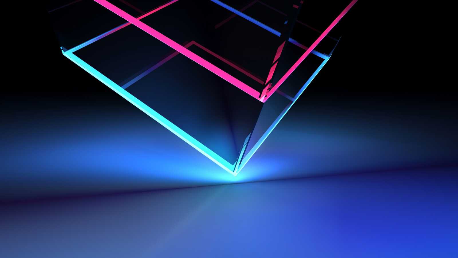 Desktop 4K Neon Abstract - AMOLED Neon Abs...
