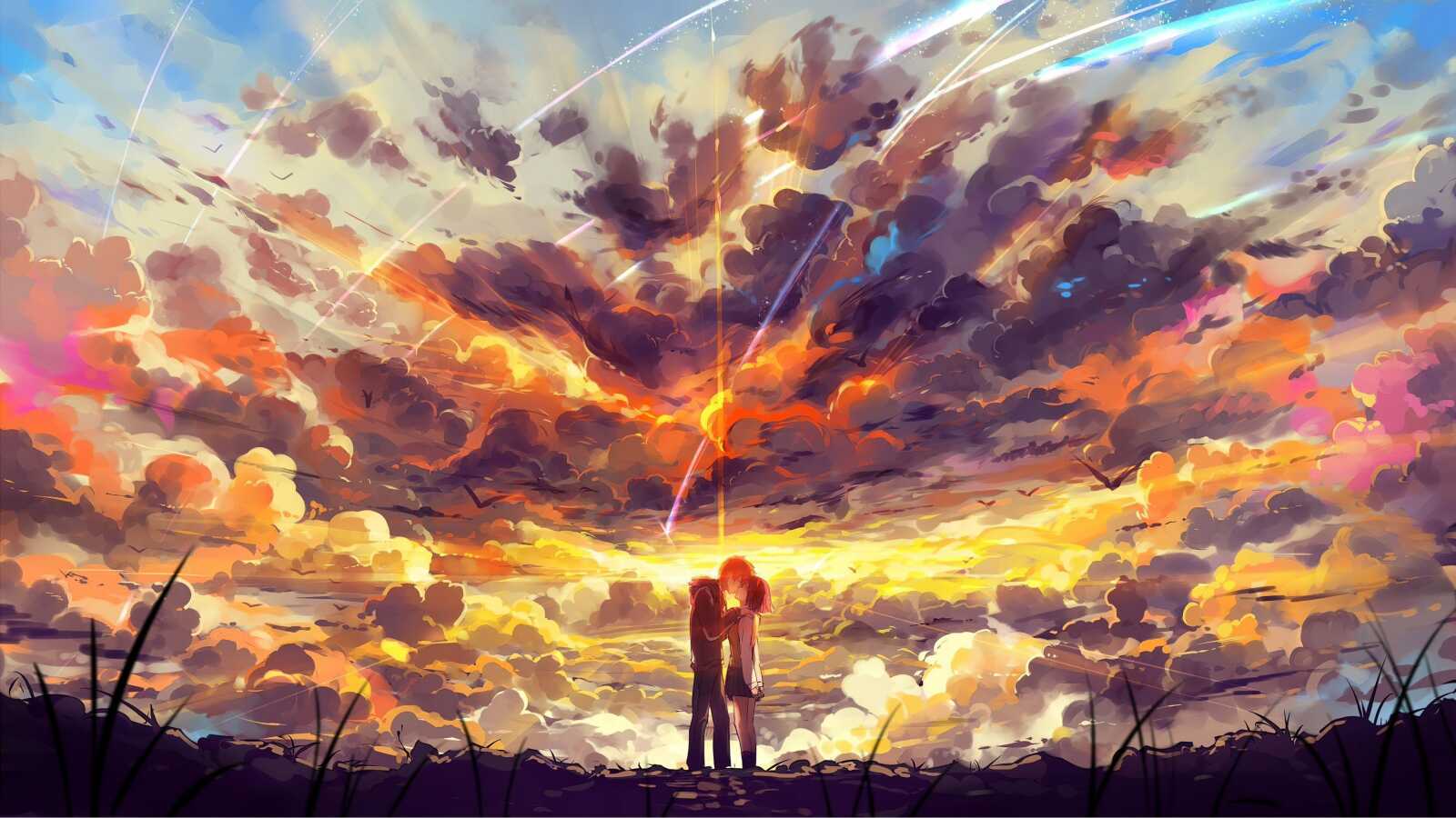 Desktop Hd Anime Couple - Anime Couple