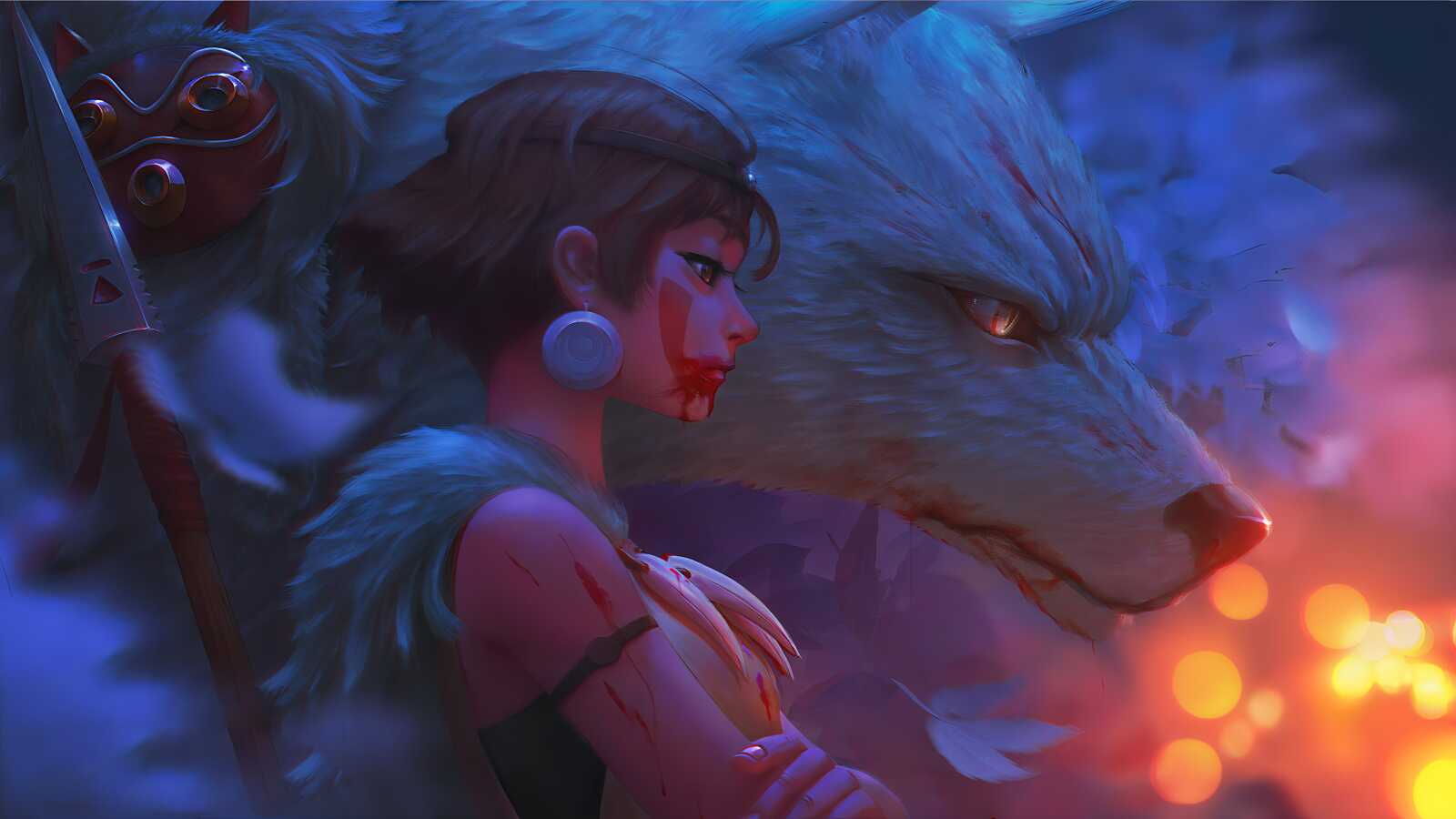 Desktop 4K Princess Mononoke - Princess Mononoke