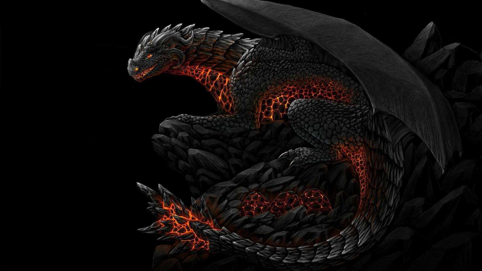 Black Dragon Lava Cracks