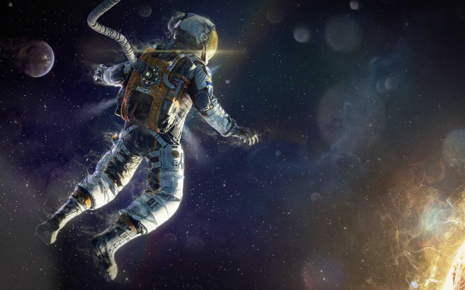 Nasa Astronaut Floating