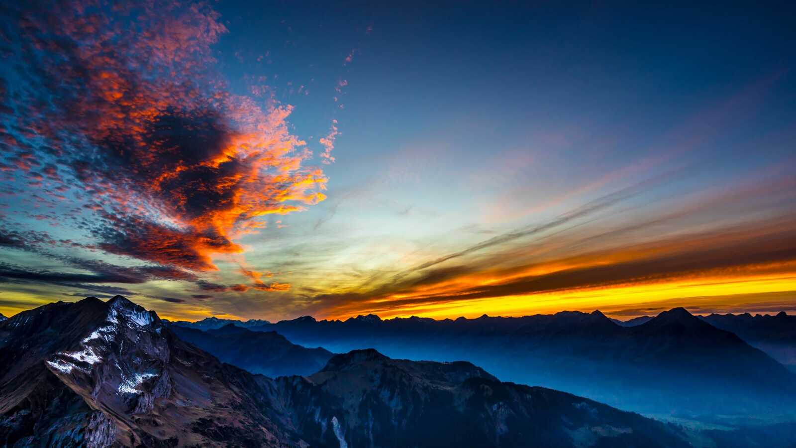 Alpine Mountain Ridges