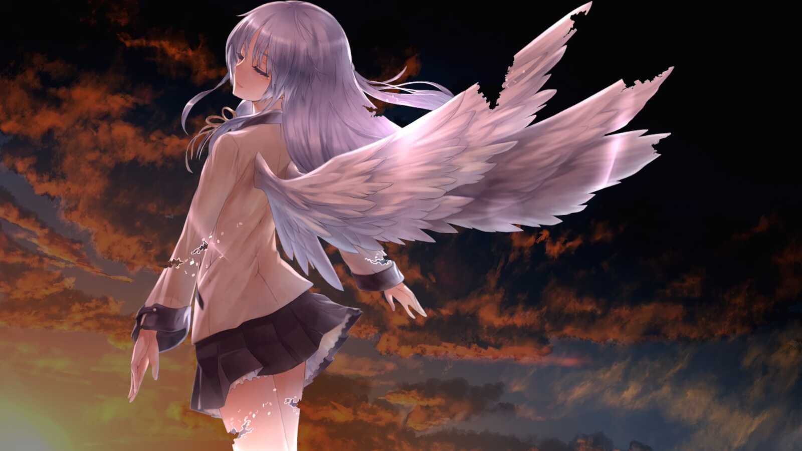 Desktop 4K Angel Beats Anime - Angel Beats! on MacBook Pro 16"