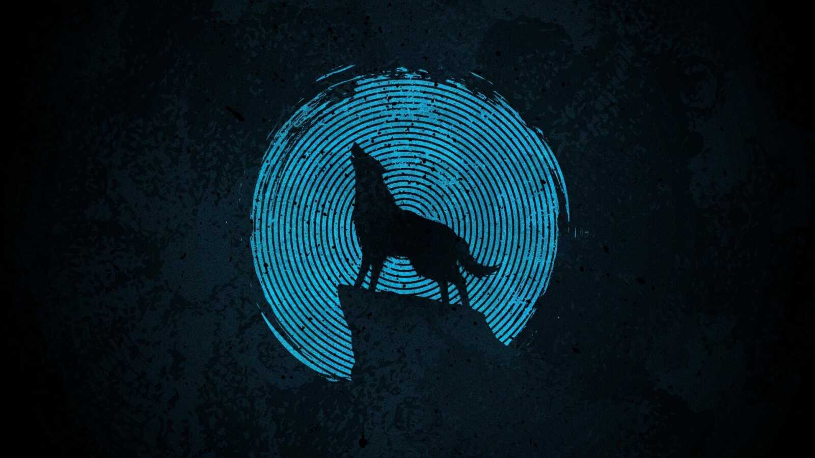 Howling Wolf Silhouette