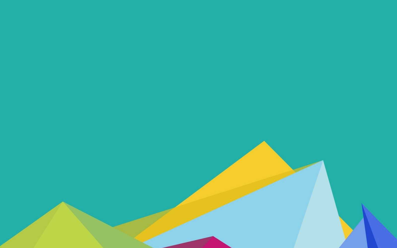 Low-Poly Geometric Mountains