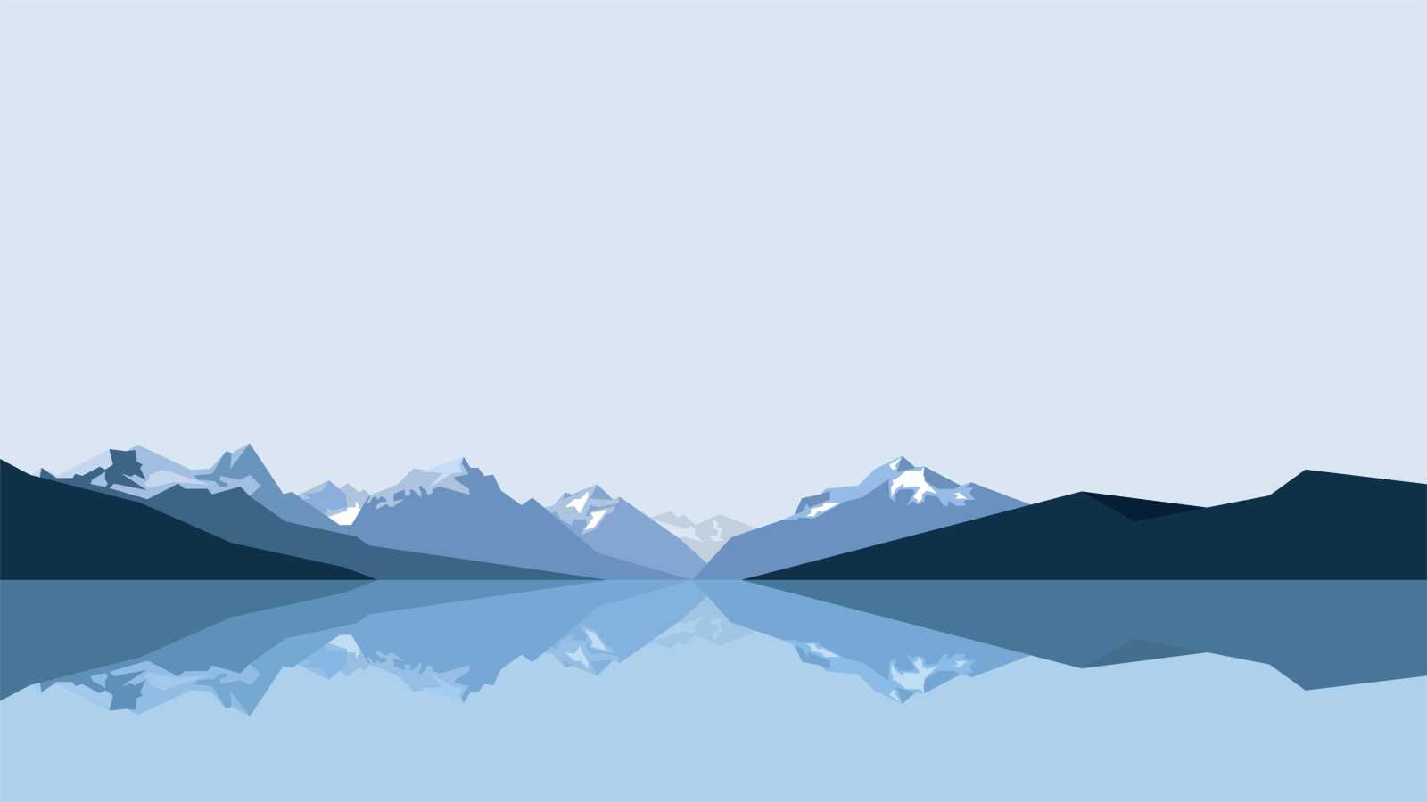 Snow-Capped Mountain Range